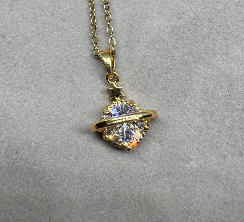 New Stainless Steel Galaxy/Planet Necklace